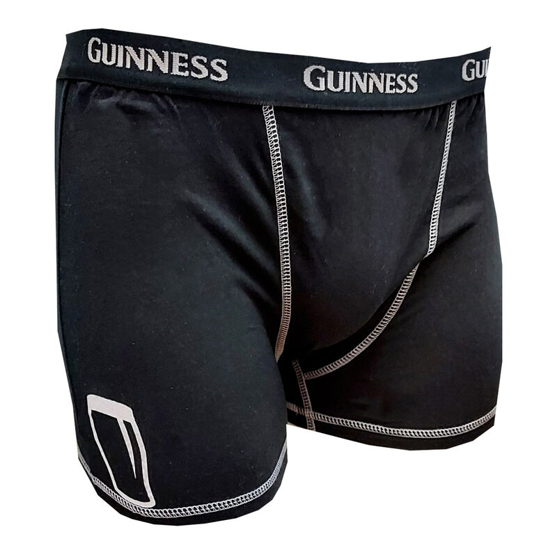 Official Guinness Boxer Shorts & Socks Gift Set, Black Coloured With Pint Design